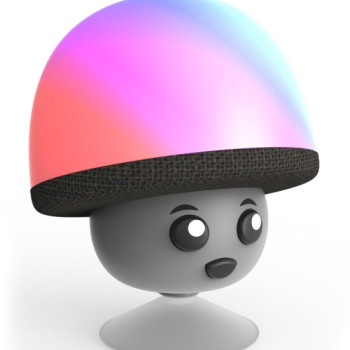 Mob  - Mega Mush Işıklı Bluetooth Hoparlör - Siyah