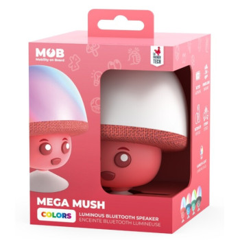 Mega Mush Işıklı Bluetooth Hoparlör – Kırmızı Mega Mush Işıklı Bluetooth Hoparlör – Kırmızı