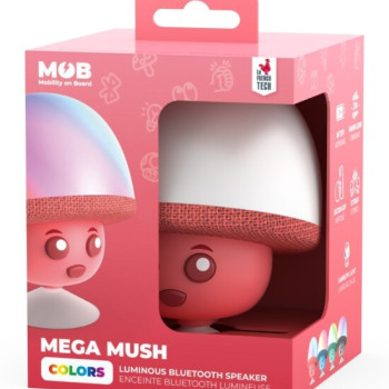 Mega Mush Işıklı Bluetooth Hoparlör – Kırmızı