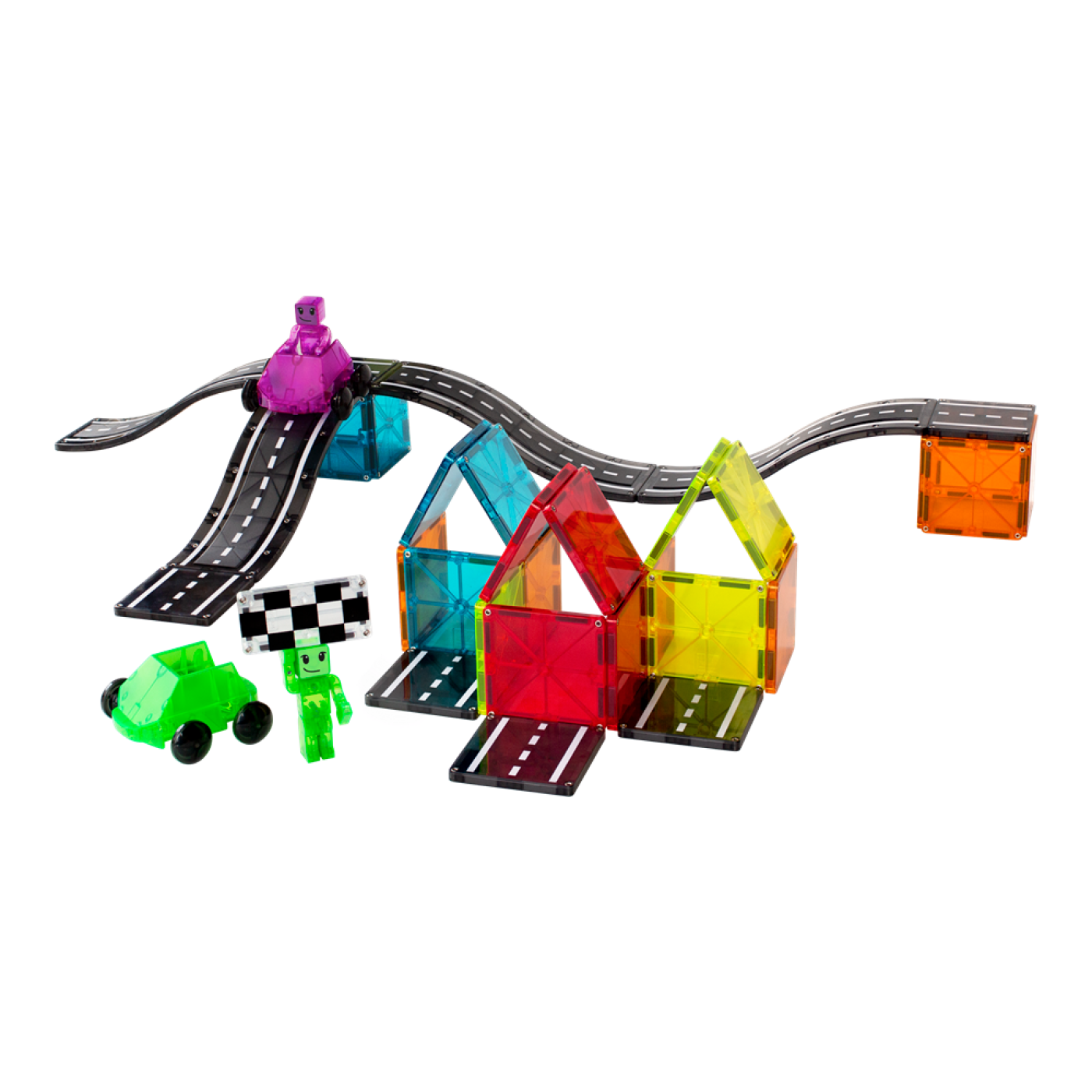 Magna-Tiles - Downhill Duo 40-Piece Set - Yokuş Aşağı 2li - 40 Parça - 23840 - 850025176231