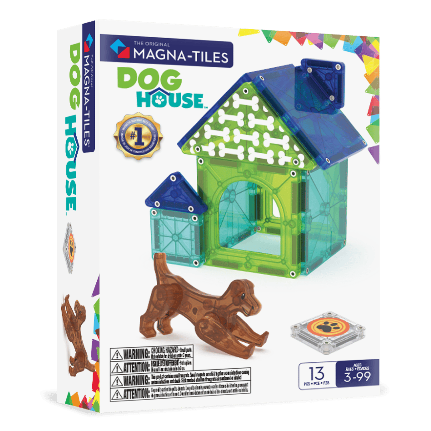 MAGNA-TILES® - Dog House - 13 Parça - 252013DH - 850025176569