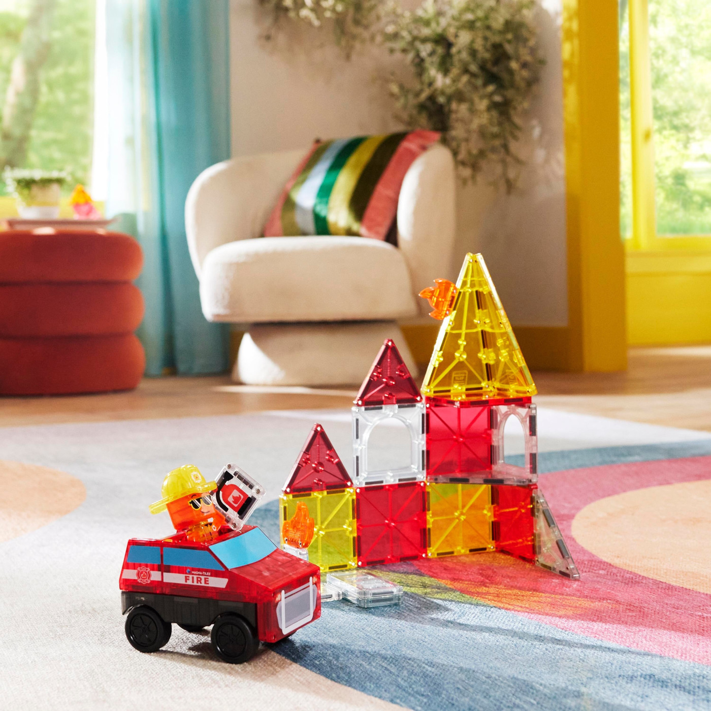 MAGNA-TILES® - Fire Rescue Manyetik Bloklar - 27 Parça - 252027FR - 850025176521