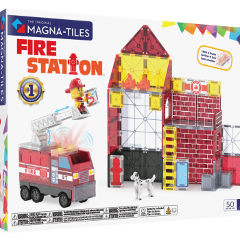 MAGNA-TILES® - Fire Station Manyetik Bloklar - 50 Parça