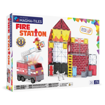 MAGNA-TILES® - Fire Station Manyetik Bloklar - 50 Parça