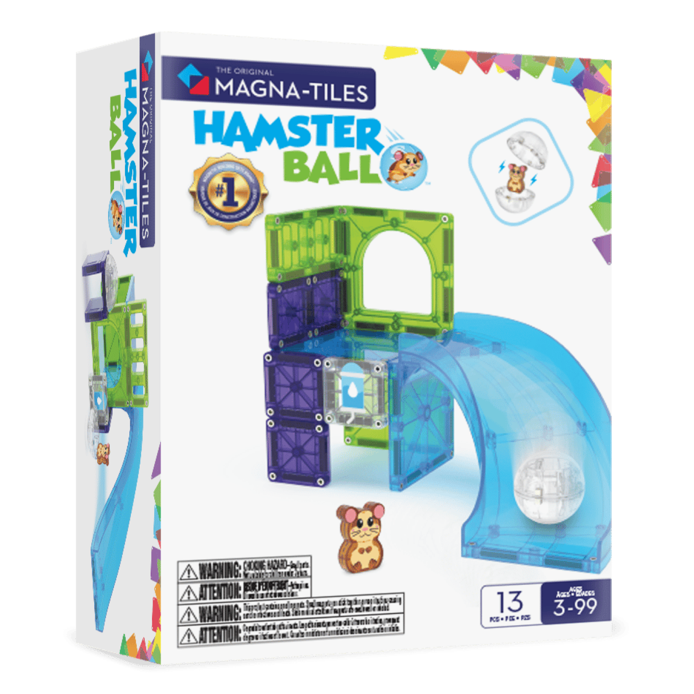 MAGNA-TILES® - Hamster Ball Manyetik Bloklar - 13 Parça