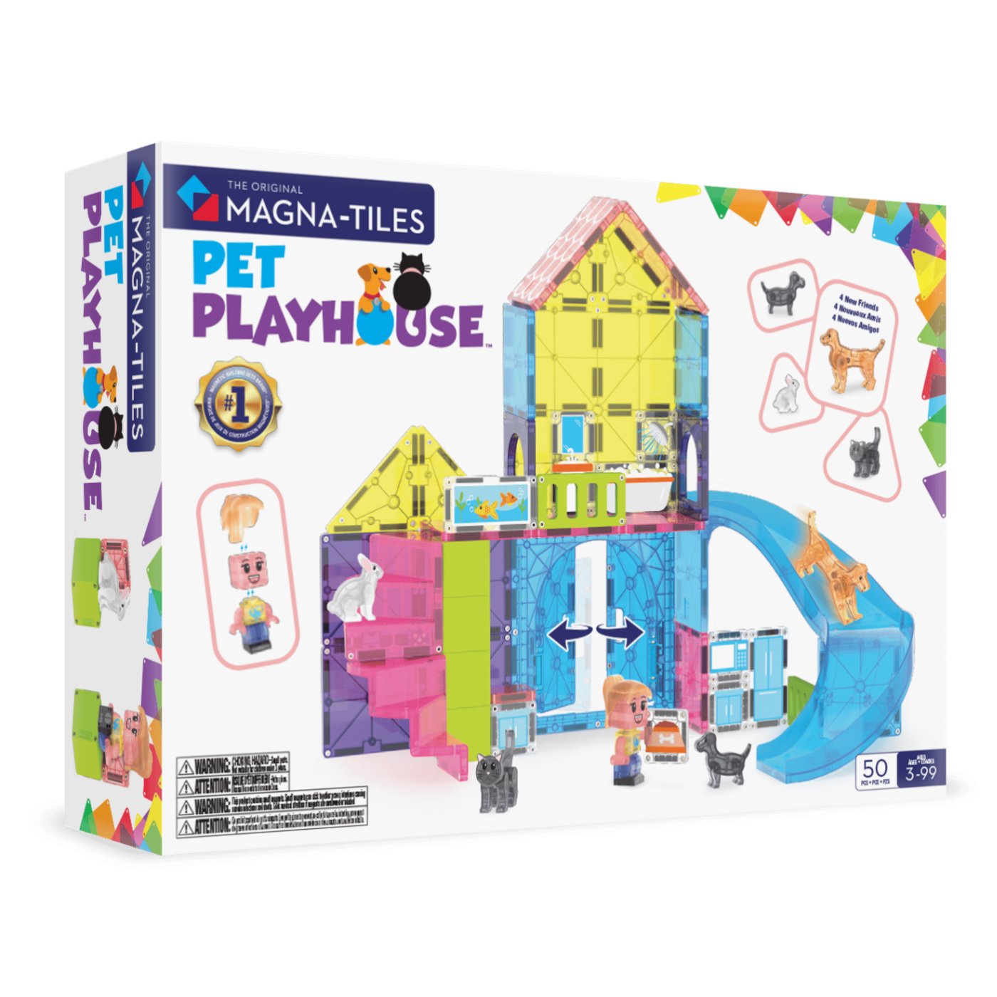 MAGNA-TILES® - Pet Playhouse - 50 Parça - 252050PP - 850025176491
