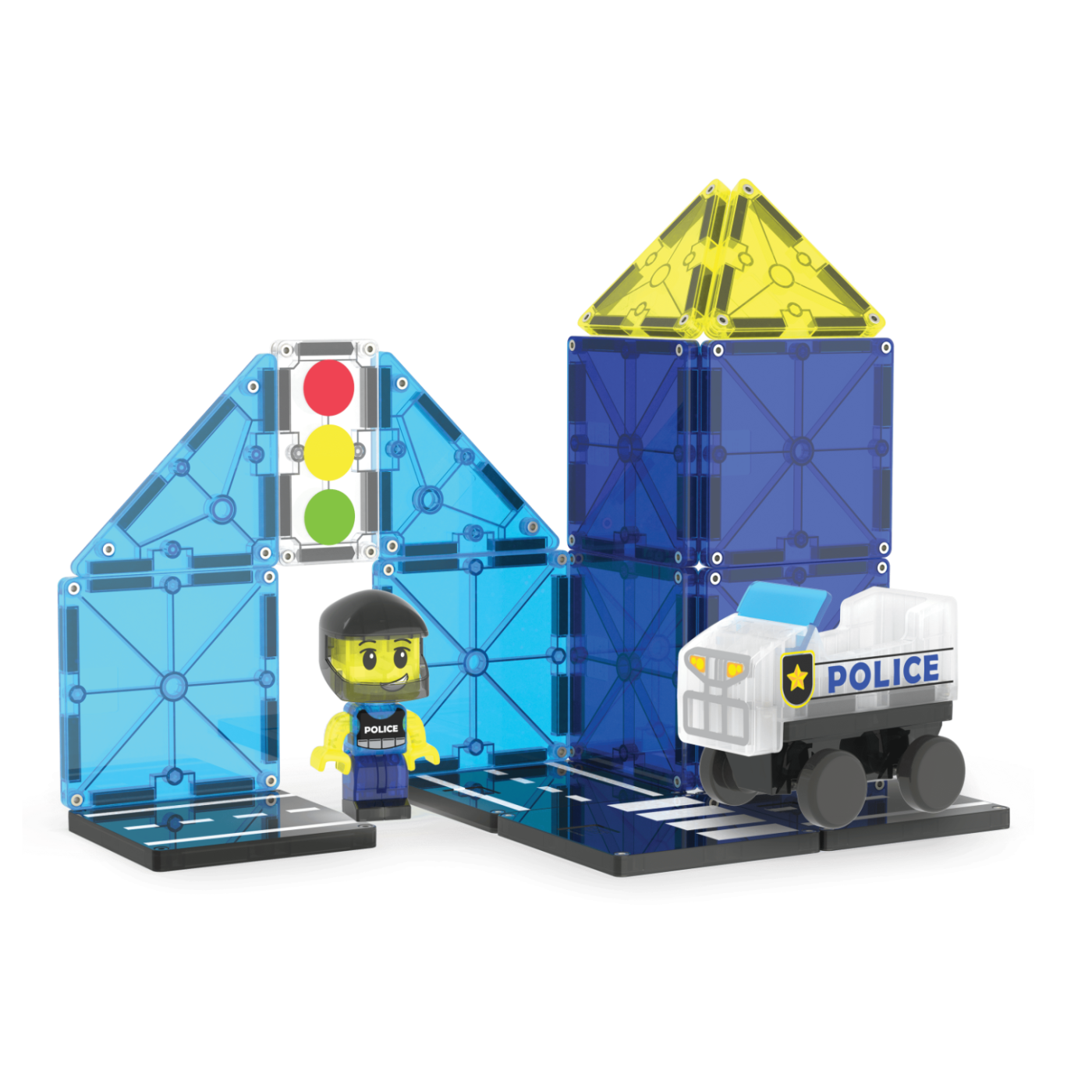 MAGNA-TILES® - Police Patrol - 20 Parça - 252020PO - 850025176484