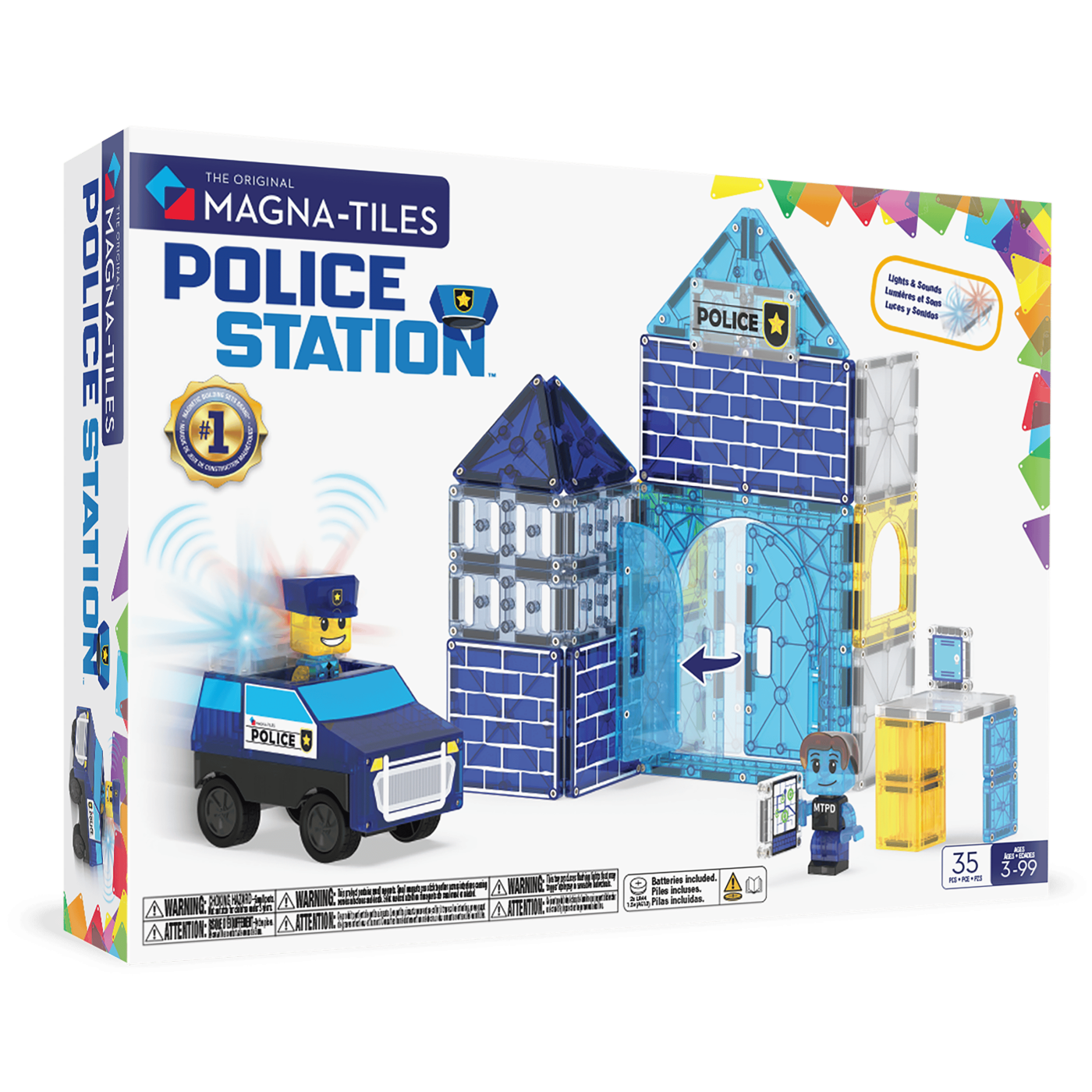 MAGNA-TILES® - Police Station Manyetik Bloklar - 35 Parça - 252035PS - 850025176477