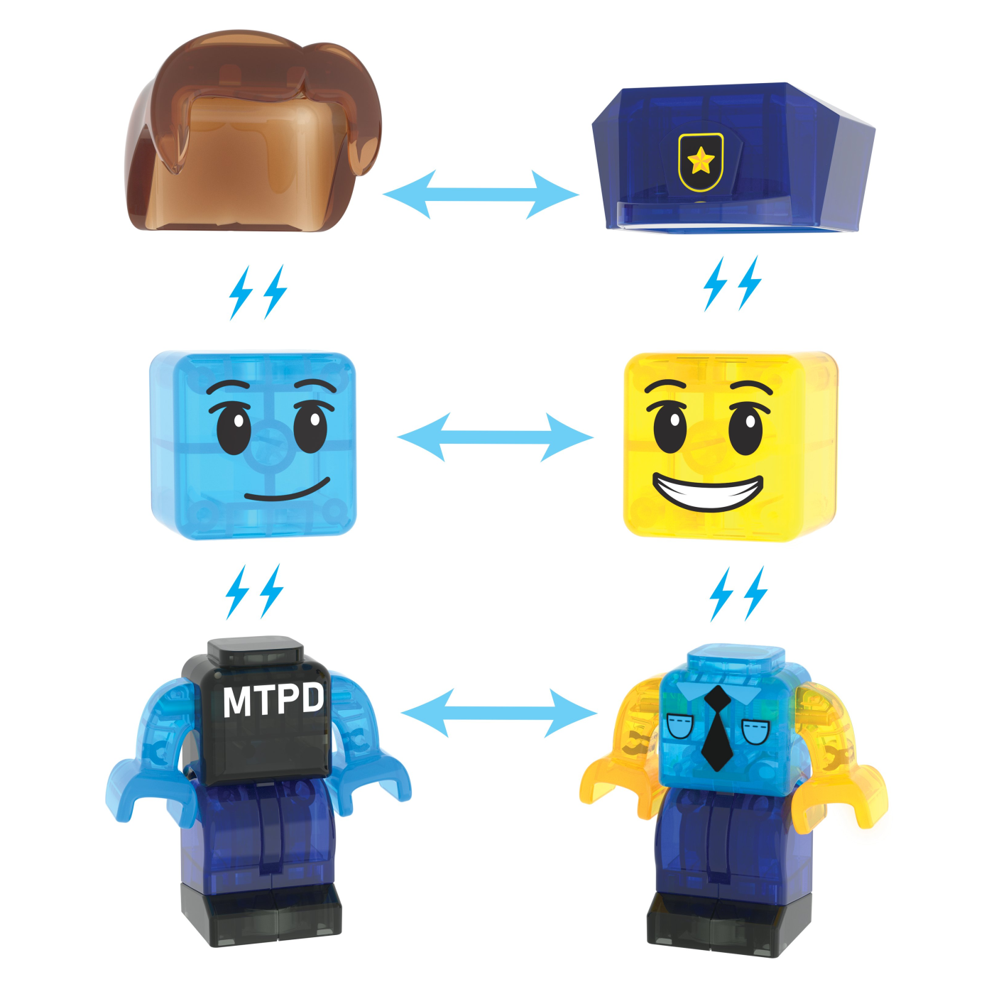 MAGNA-TILES® - Police Station Manyetik Bloklar - 35 Parça - 252035PS - 850025176477