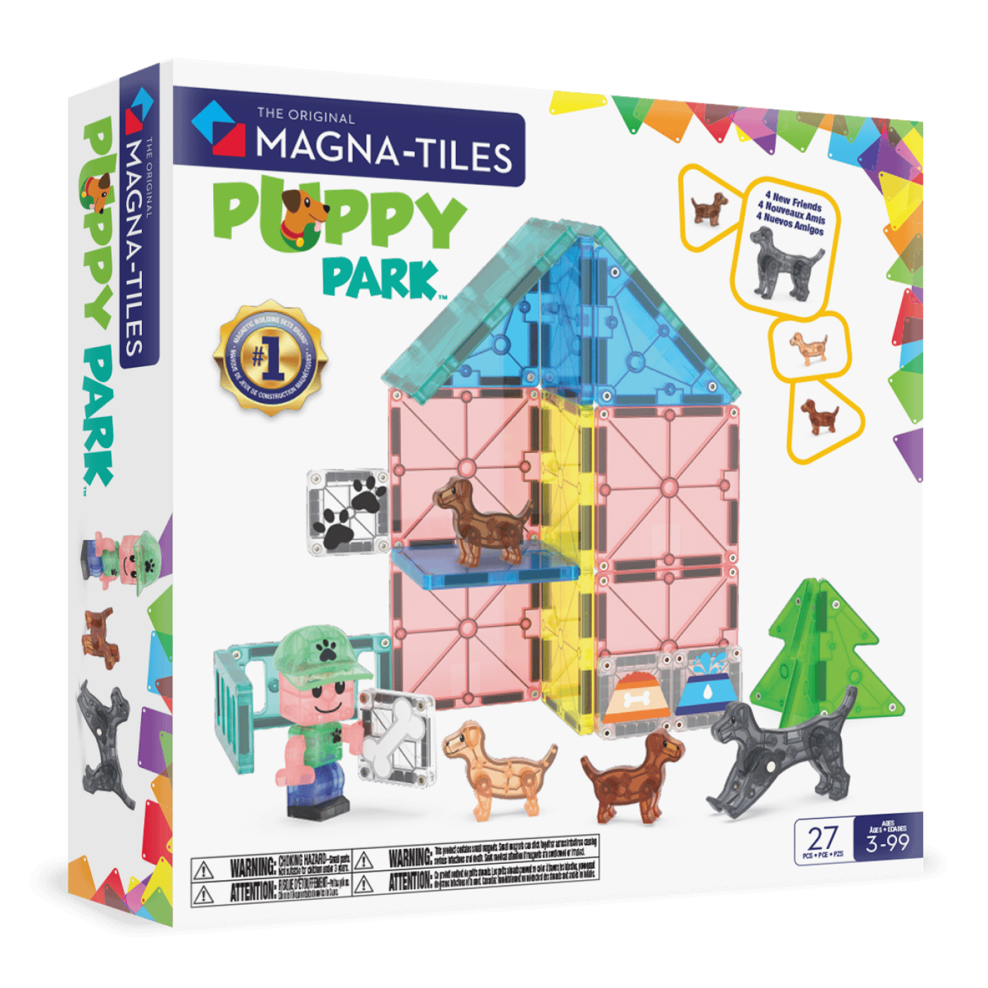 MAGNA-TILES® - Puppy Park Manyetik Bloklar - 27 Parça - 252027DD - 850025176507
