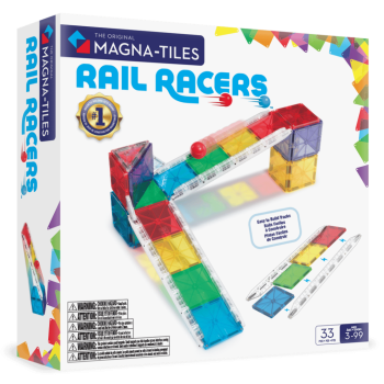 MAGNA-TILES® - Rail Racers - 33 Parça
