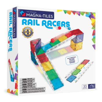 MAGNA-TILES® - Rail Racers - 33 Parça