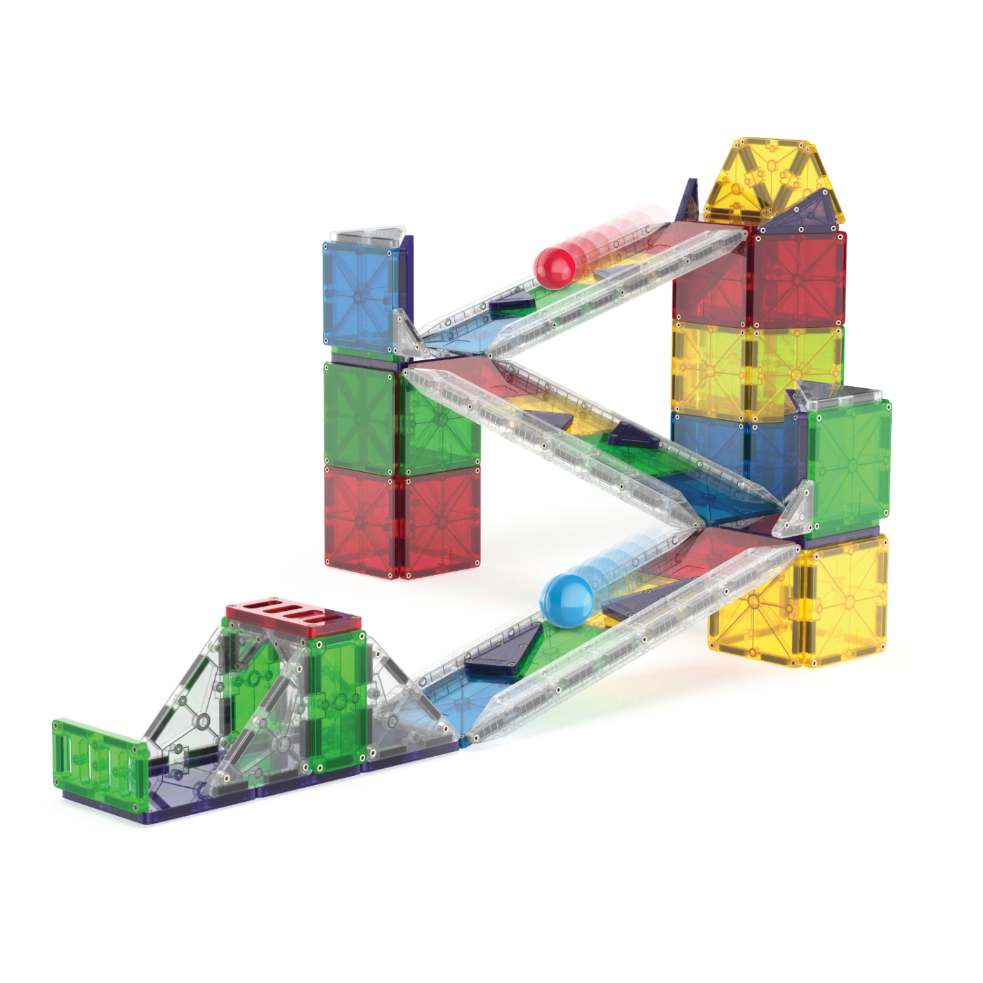MAGNA-TILES® - Rail Racers Deluxe - 90 Parça - 251090RR - 850025176538
