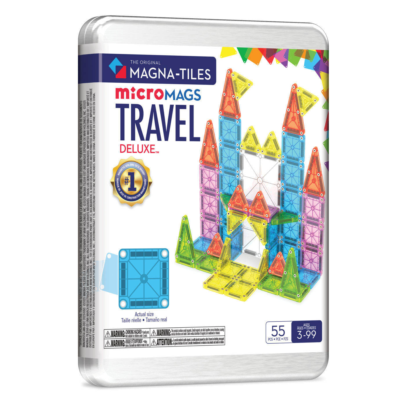 MAGNA-TILES® - Travel Set - Seyahat Seti Manyetik Bloklar - 55 Parça - 254055TS - 850025176590