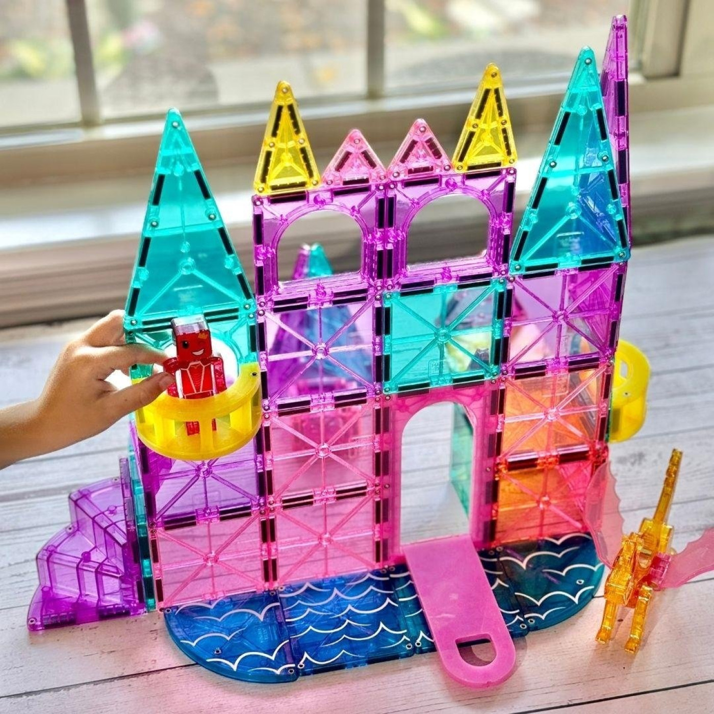 Magna-Tiles Castle DLX + microMAGS - Prenses Şatosu 48 Parça - 242048CA - 850025176330