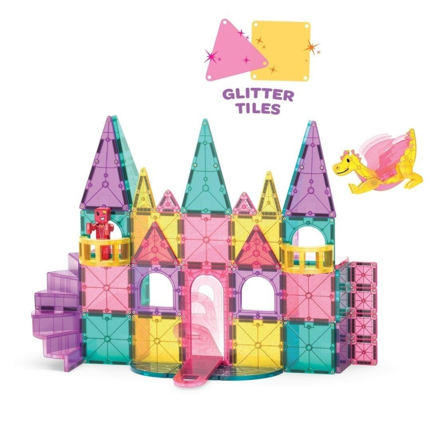 Magna-Tiles Castle DLX + microMAGS - Prenses Şatosu 48 Parça - 242048CA - 850025176330