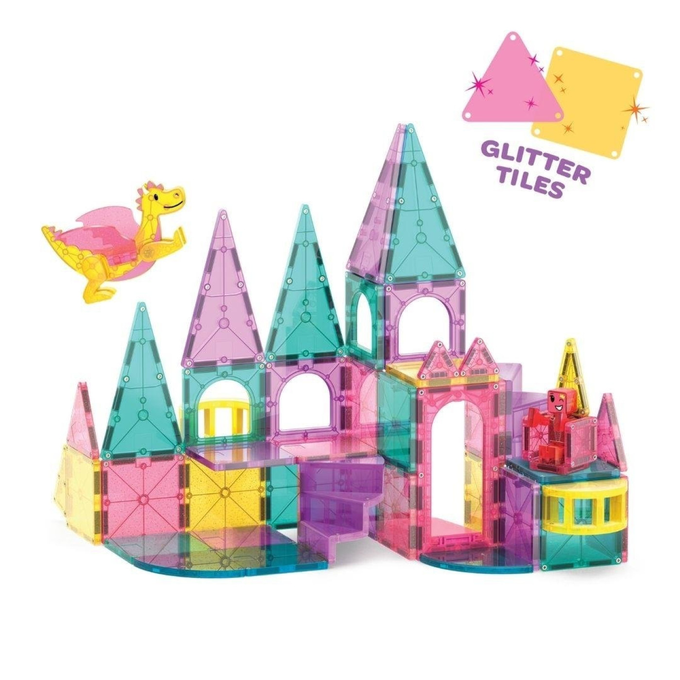 Magna-Tiles Castle DLX + microMAGS - Prenses Şatosu 48 Parça - 242048CA - 850025176330
