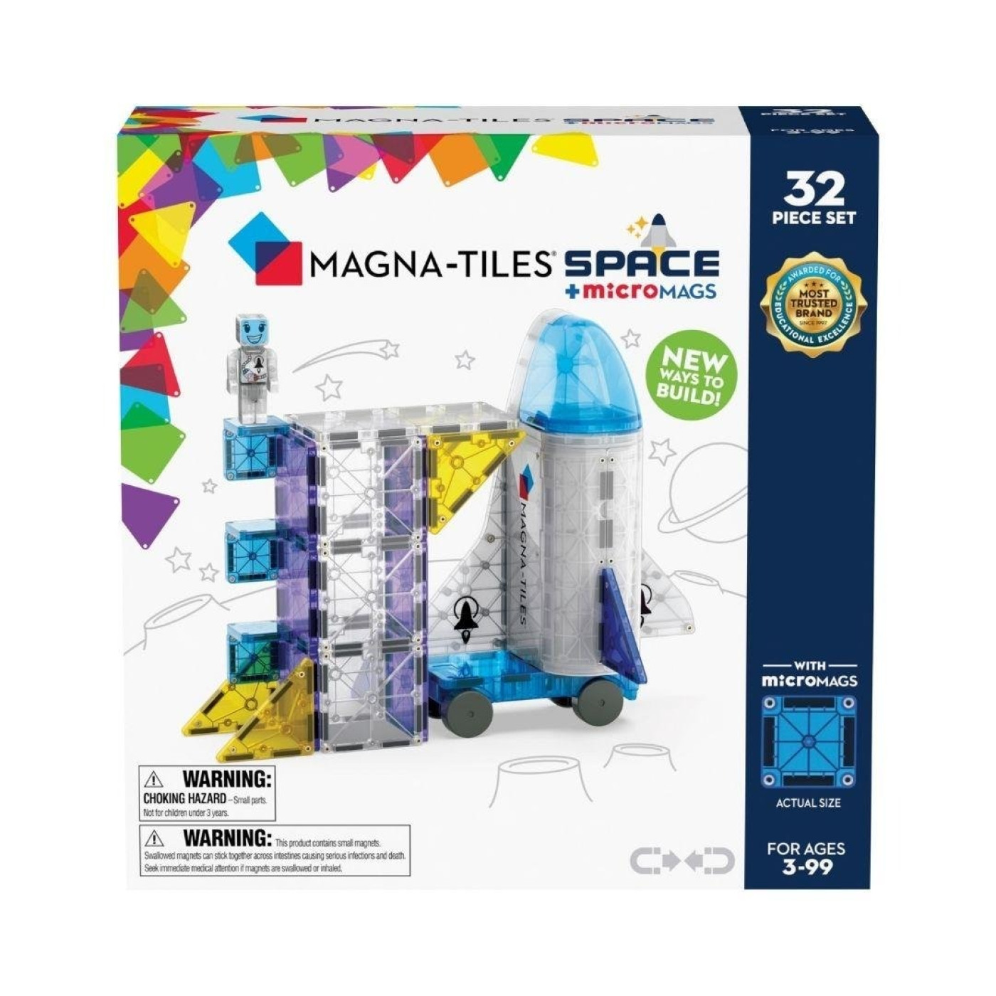 Magna-Tiles Space + microMAGS - Uzay 32 Parça - 850025176347 Magna-Tiles Space + microMAGS - Uzay 32 Parça - 242032SP - 850025176347
