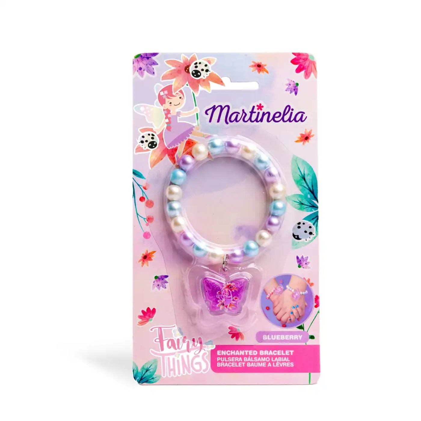 Martinelia Fairy Things Kız Çocuk Bileklikli Dudak Parlatıcısı- Yaban Mersini