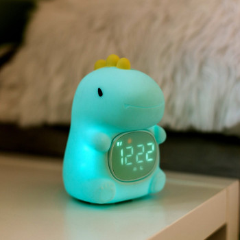 Mary's Dino RGB LED Gece Lambası ve Çalar Saat