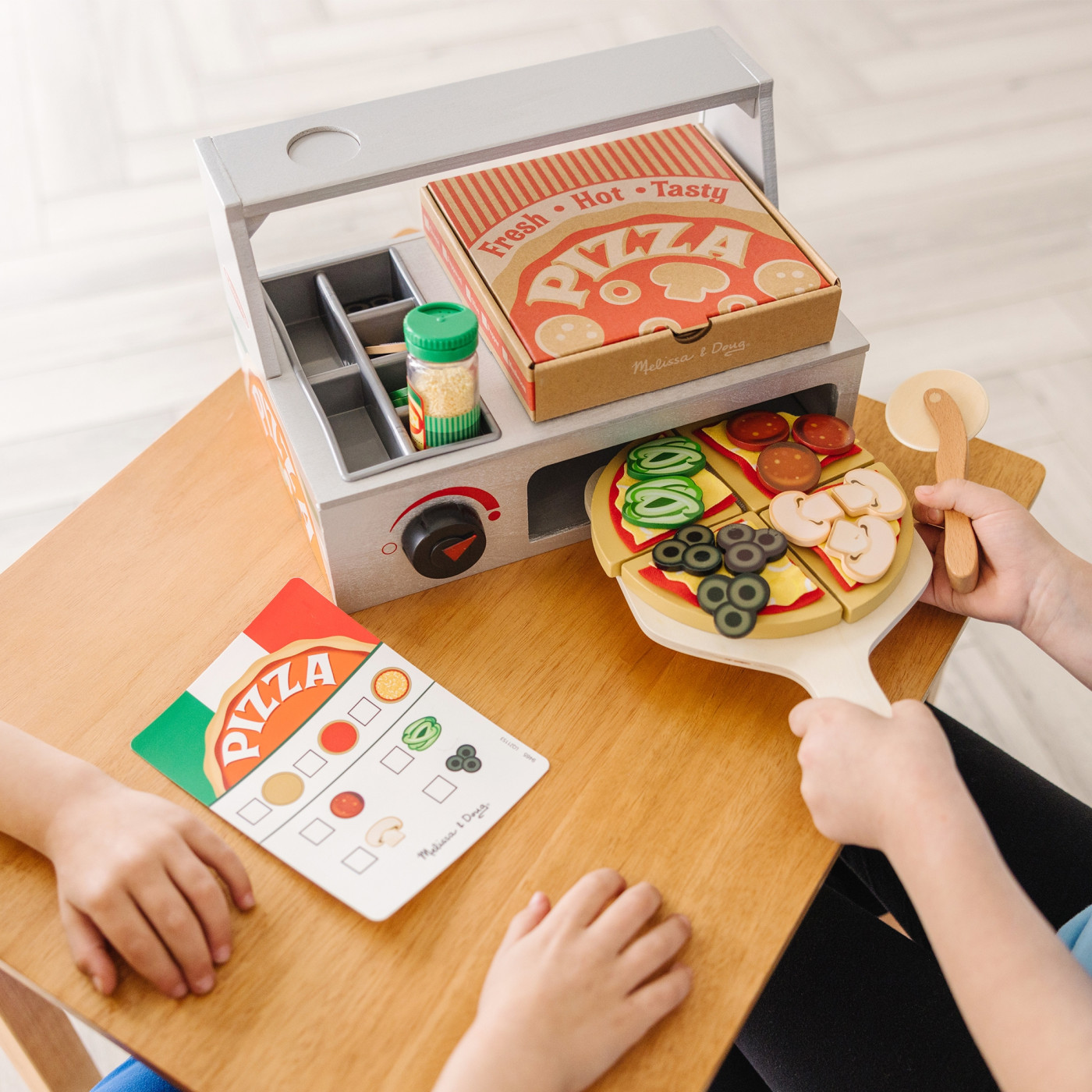 Ahşap Pizza Tezgahı - Hazırla, Pişir ve Servis Et