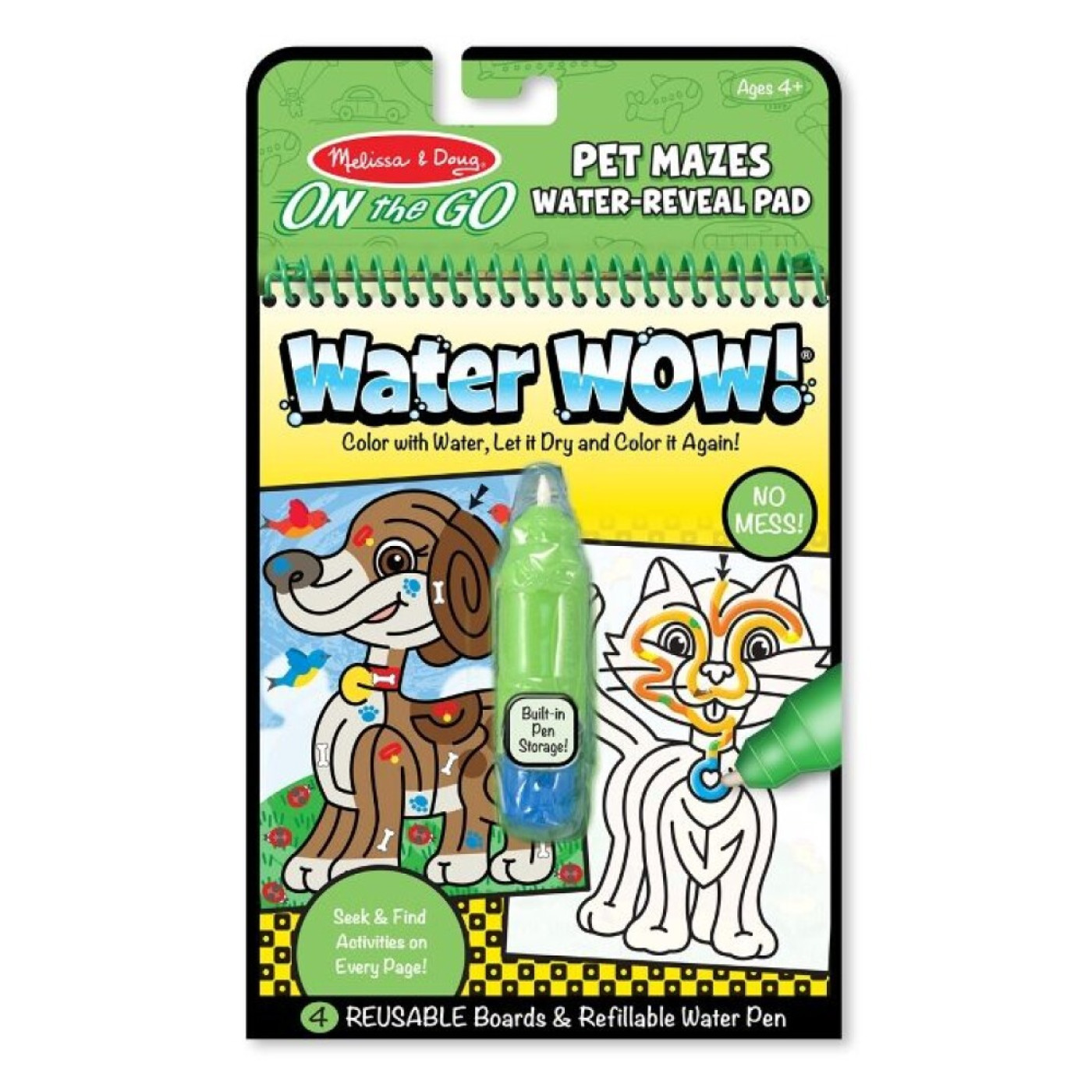 Water Wow! Su İle Boyama Kitabı - Evcil Hayvanlar Bulmaca - MD009484 - 000772194846
