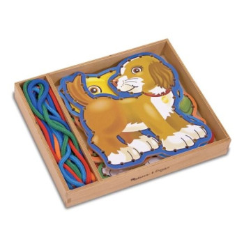 Melissa & Doug - Ahşap İp Geçirme - Evcil Hayvanlar