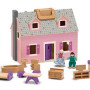 Melissa & Doug - Ahşap Taşınabilir Küçük Mobilyalı Ev