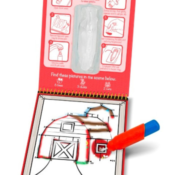 Melissa & Doug - Water Wow! Su İle Boyama Kitabı - Çiftlik - Noktaları Birleştir