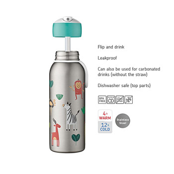 Mepal - Insulated Bottle Flip-Up Campus 350 ml - Unicorn Glow Mepal - Insulated Bottle Flip-Up Campus 350 ml - Unicorn Glow