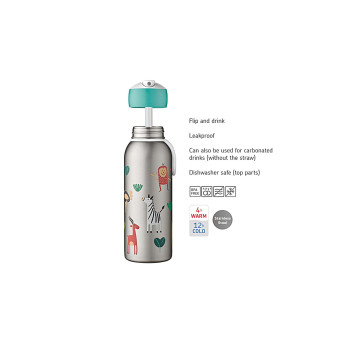 Mepal - insulated bottle flip-up campus 350 ml - little farm Mepal - insulated bottle flip-up campus 350 ml - little farm