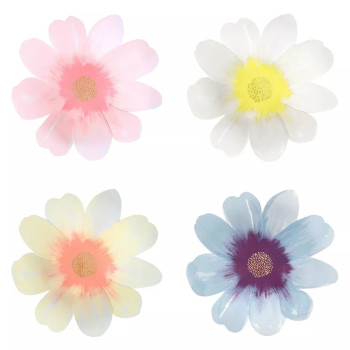 Meri Meri - Flower Garden Plates - Çiçek Bahçesi Tabaklar - L - 8'Li Meri Meri - Flower Garden Plates - Çiçek Bahçesi Tabaklar - L - 8'Li