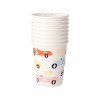 Meri Meri - Race Car Party Cups - Yarış Arabası Bardak - 8li