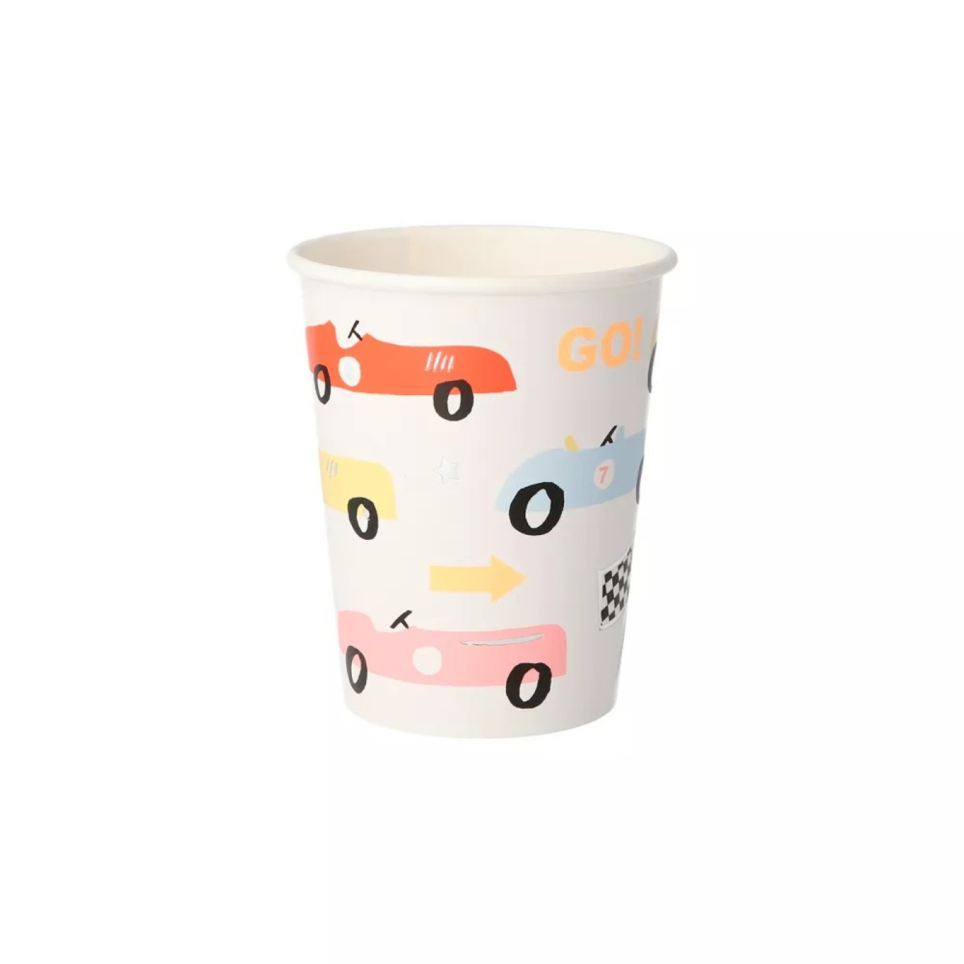 Meri Meri - Race Car Party Cups - Yarış Arabası Bardak - 8li