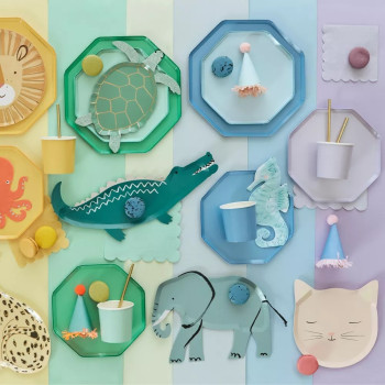 Meri Meri - Sea Foam Green Side Plates - Deniz Köpüğü Yeşili Tabaklar (M) (X8) Meri Meri - Sea Foam Green Side Plates - Deniz Köpüğü Yeşili Tabaklar (M) (X8)