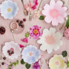 Meri Meri - Flower Garden Plates - Çiçek Bahçesi Tabaklar - L - 8'li - 185311 - 636997248080