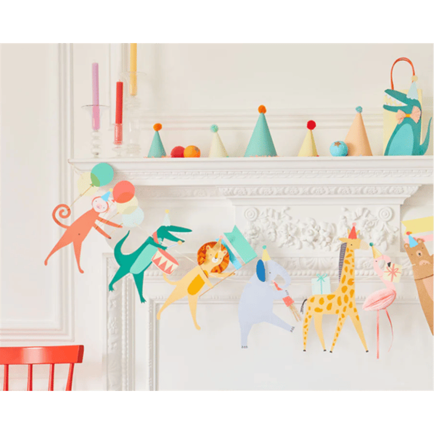 Meri Meri - Animal Parade Garland - Hayvan Geçit Töreni Asılan Süs - 267367 - 636997280424