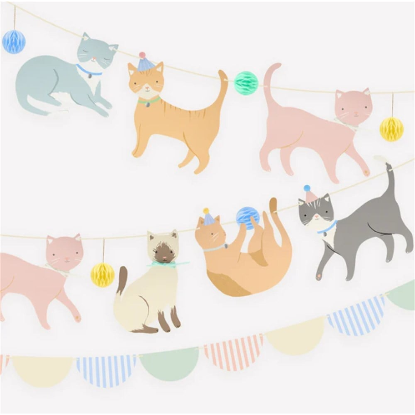 Meri Meri - Cute Kittens Garland - Yavru Kediler Asılan Süs