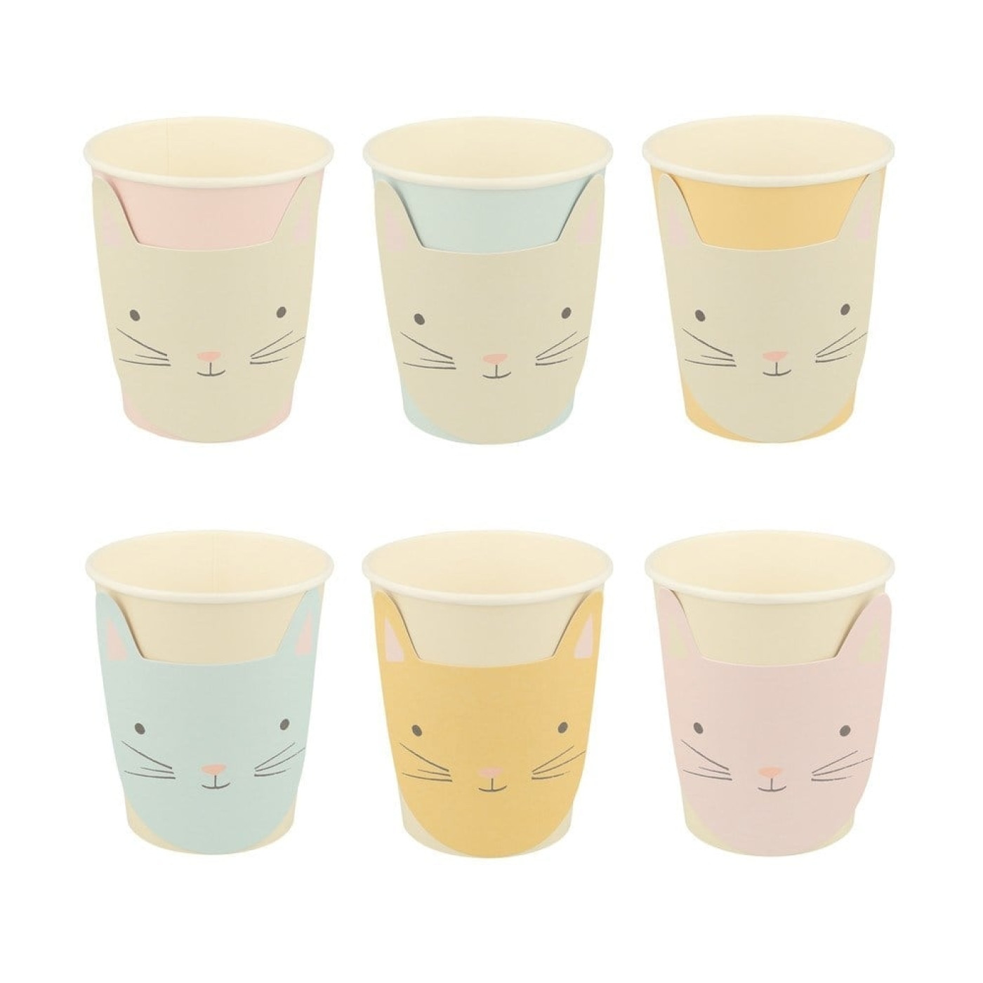 Meri Meri - Cat Cups - Kedi Bardaklar - 8'li
