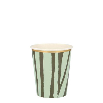 Meri Meri - Safari Party Cups - Safari Bardak - 8'Li Meri Meri - Safari Party Cups - Safari Bardak - 8'Li