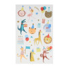 Meri Meri - Animal Parade Tattoo Sheet - Hayvan Geçit Töreni Geçici Dövmeler - 2Li - 267574 - 636997280653