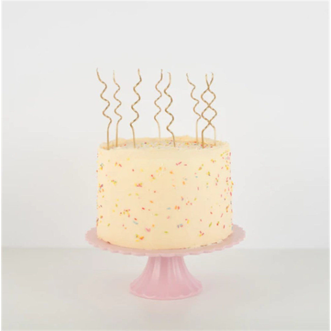 Meri Meri - Gold Swirly Candles - Altın Kıvrımlı Mumlar - 20li - 222489 - 636997275680