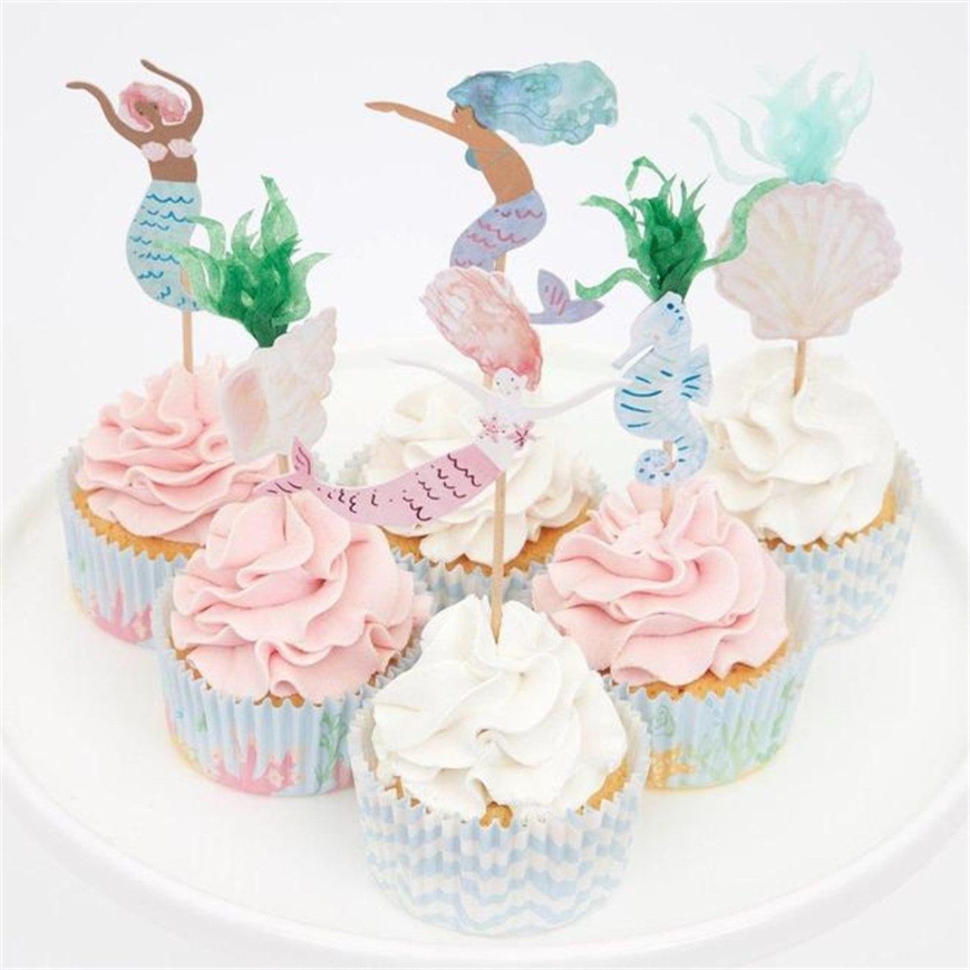 Meri Meri - Mermaid Cupcake Kit - Deniz Kızı Cupcake Kit - 215479 - 636997268392