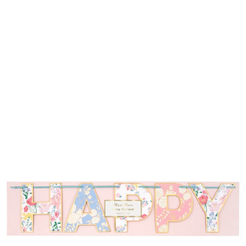 Meri Meri - English Garden Birthday Garland - English Garden Asılan Süs Meri Meri - English Garden Birthday Garland - English Garden Asılan Süs