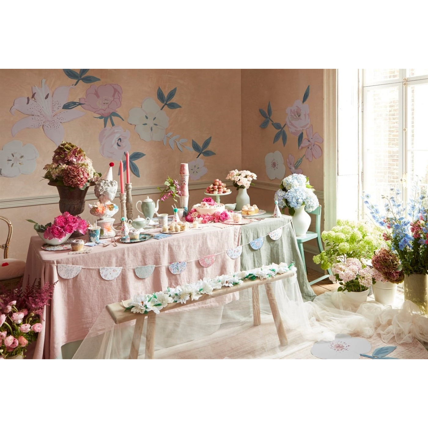 Meri Meri - English Garden Napkins - English Garden Peçete - L - 16lı