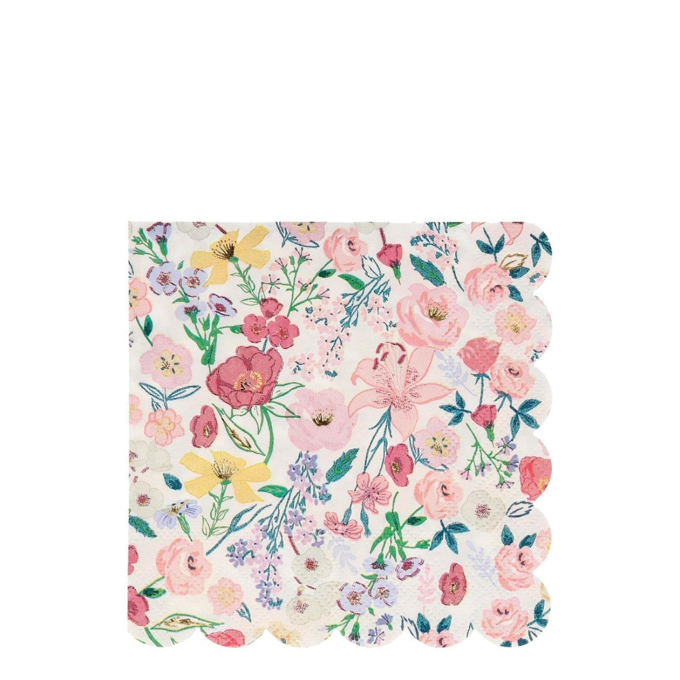 Meri Meri - English Garden Napkins - English Garden Peçete - L - 16lı