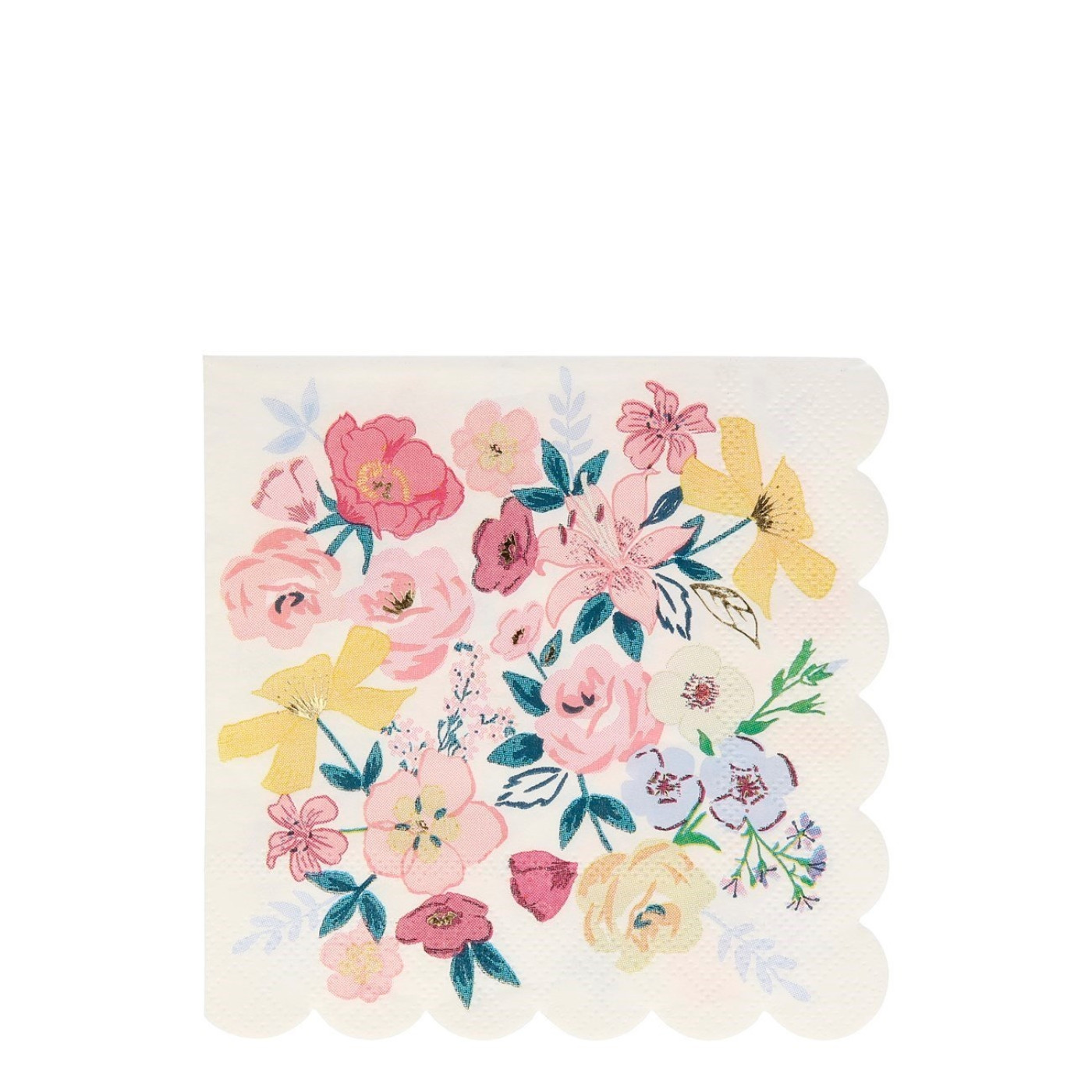Meri Meri - English Garden Napkins - English Garden Peçete - L - 16lı