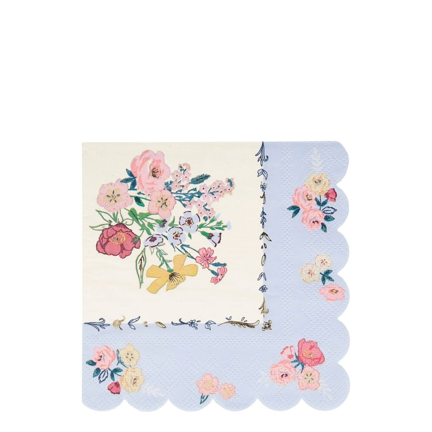 Meri Meri - English Garden Napkins - English Garden Peçete - L - 16lı