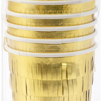 Meri Meri - Gold Fringe Party Cups - Altın Saçaklı Bardaklar
