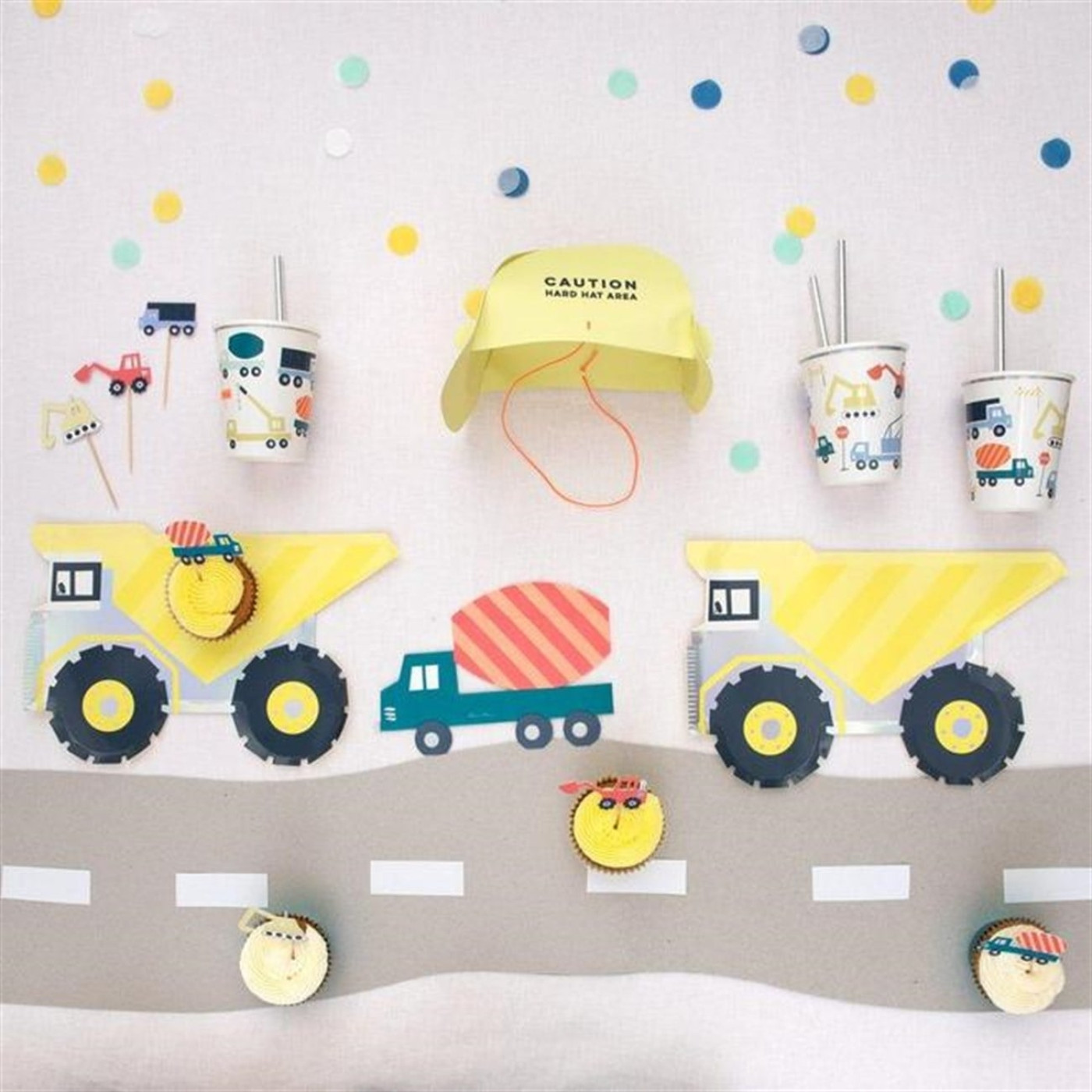 Meri Meri - Dumper Truck Plates - Kamyon Tabak